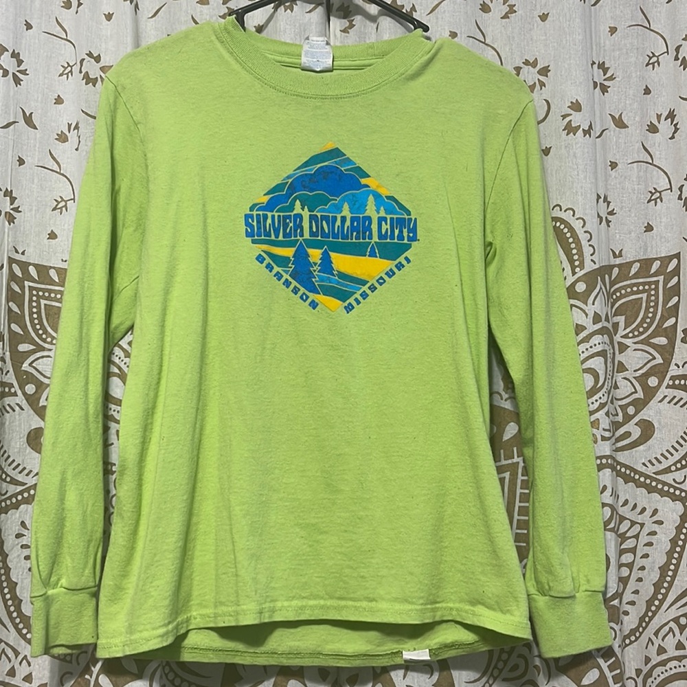 Yellow-Green Long Sleeved Graphic Tee from the Ozarks